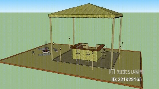 帐篷SU模型下载【ID:221929165】