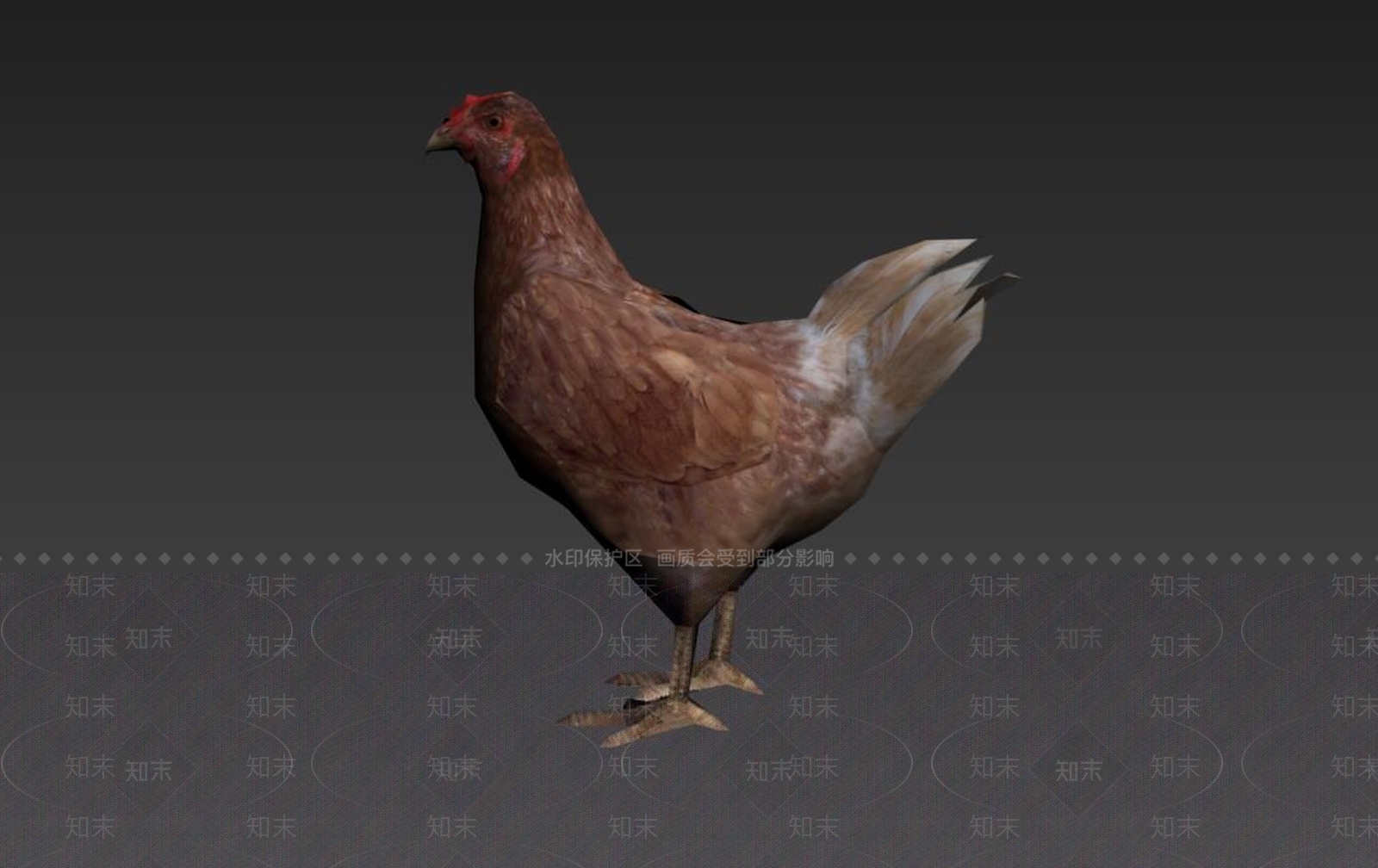 公鸡3D模型下载【ID:170128189】
