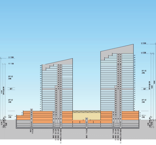 [北京]绿地集团超高层办公商务中心规划设计（含模型、...施工图下载【ID:149936177】