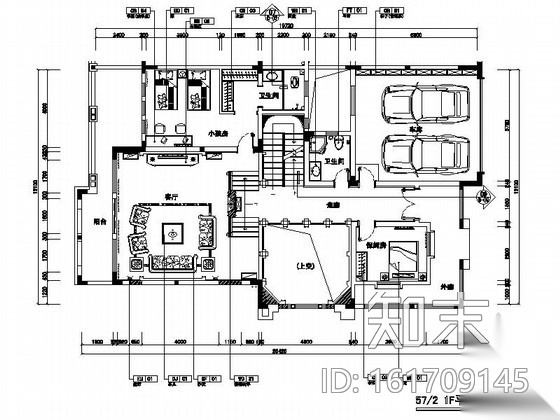 [重庆]欧式别墅府邸施工图（含水电、照明施工图）cad施工图下载【ID:161709145】