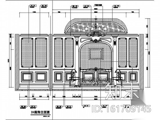 [重庆]欧式别墅府邸施工图（含水电、照明施工图）cad施工图下载【ID:161709145】