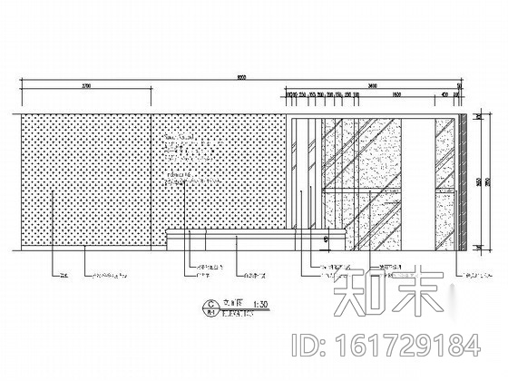 [成都]200㎡精致办公室内装修图（含效果）cad施工图下载【ID:161729184】