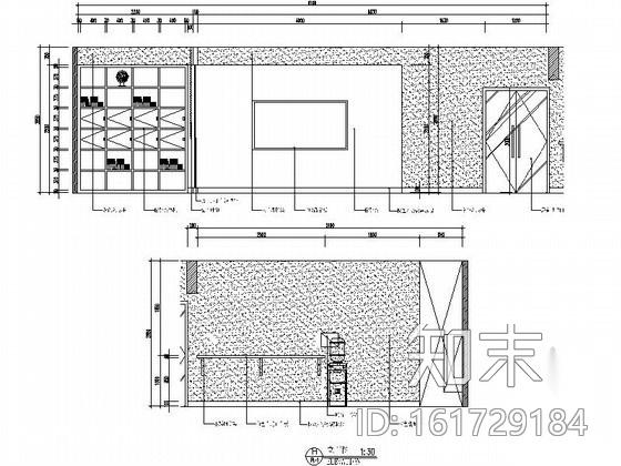 [成都]200㎡精致办公室内装修图（含效果）cad施工图下载【ID:161729184】