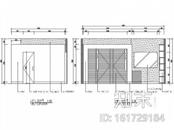 [成都]200㎡精致办公室内装修图（含效果）cad施工图下载【ID:161729184】