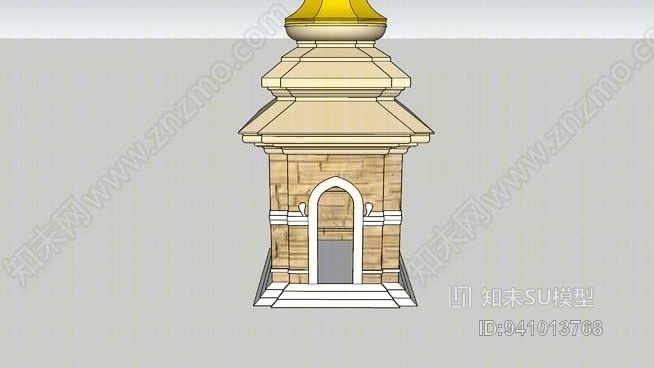 加德满都，印度教的寺庙SU模型下载【ID:941013768】