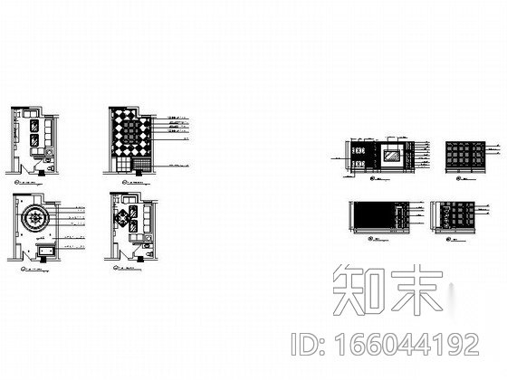 某欧式娱乐会所包房11装修图cad施工图下载【ID:166044192】