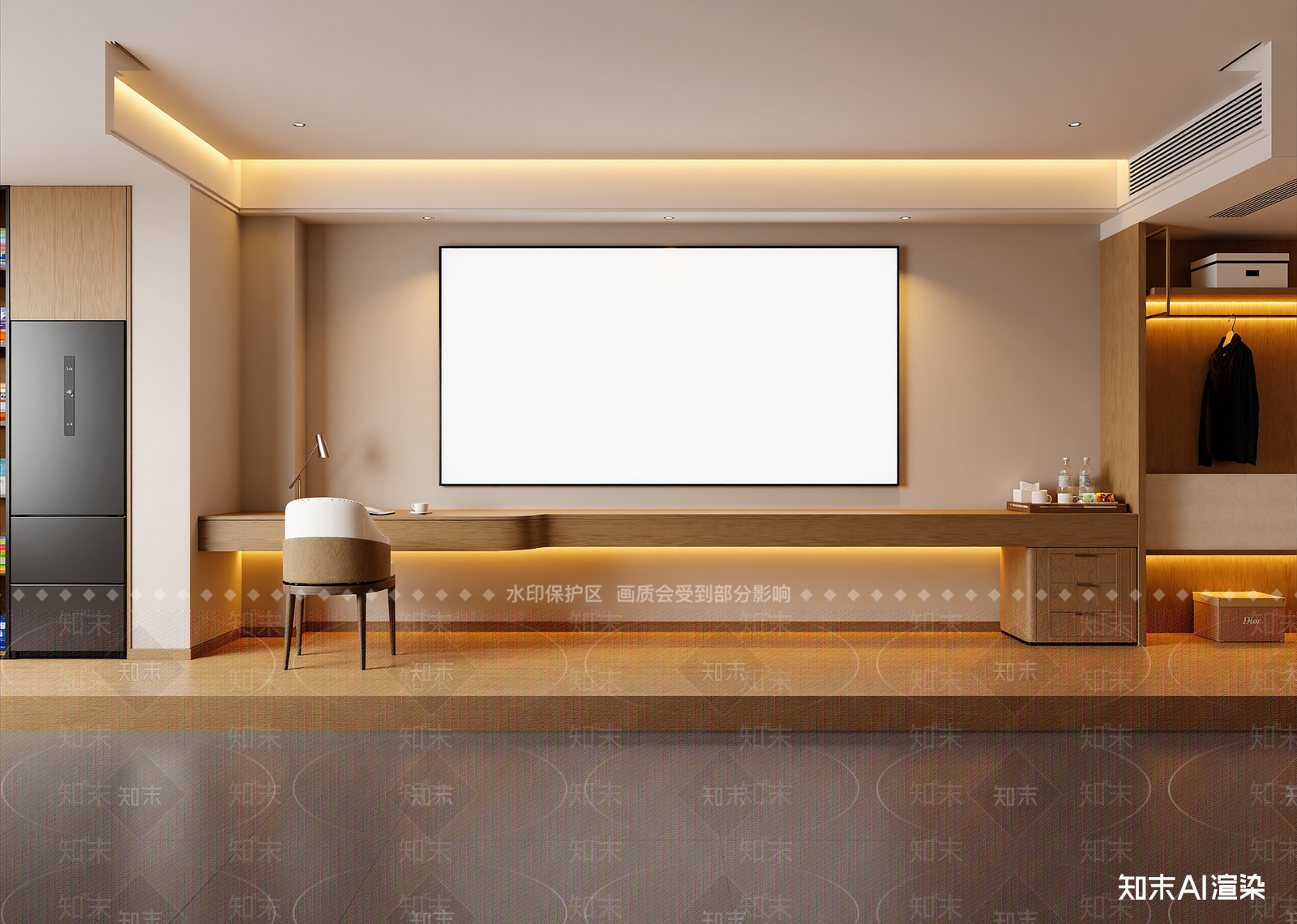 现代影音室3D模型下载【ID:1214963242】