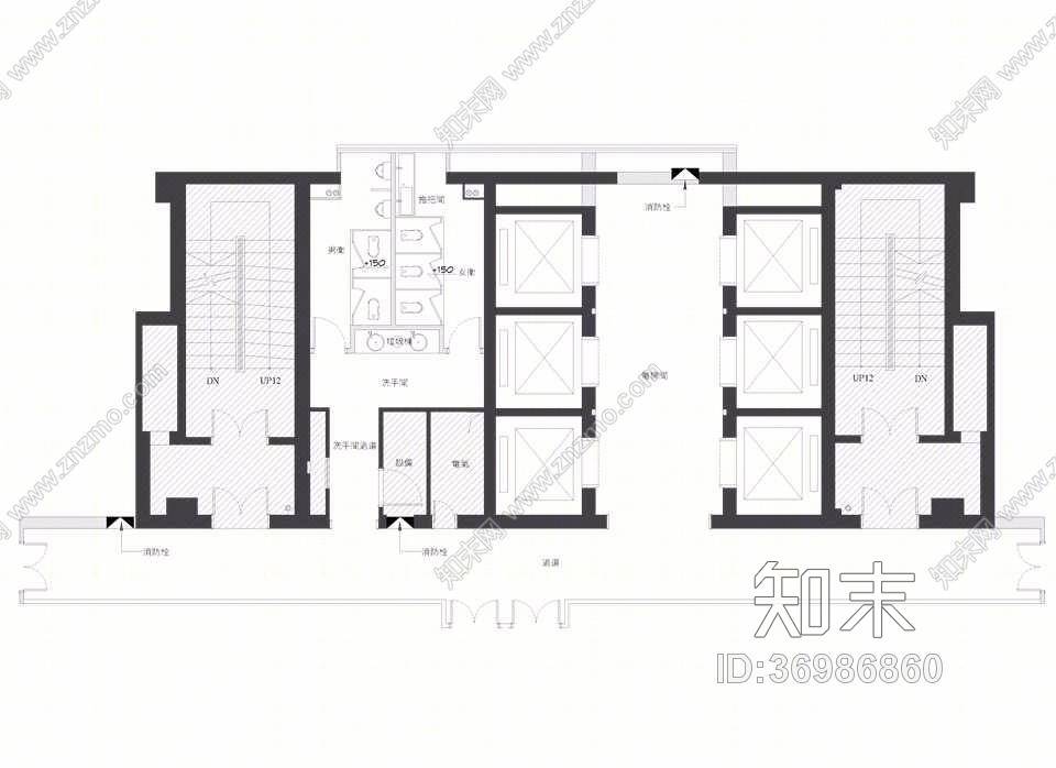 叙品设计（蒋国兴）--爱地大厦效果图cad施工图下载【ID:36986860】