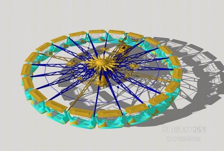 儿童游乐设施SU模型下载【ID:76598569】