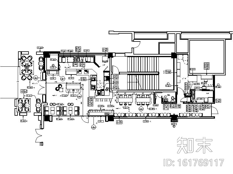 [深圳]全球连锁咖啡点室内设计施工图施工图下载【ID:161769117】