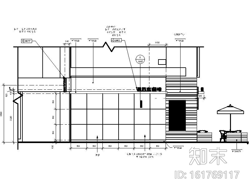 [深圳]全球连锁咖啡点室内设计施工图cad施工图下载【ID:161769117】