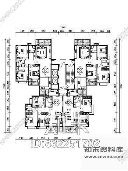 图块/节点安阳某商住小区楼盘户型平面图集施工图下载【ID:832251702】