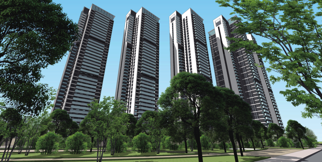 [广州]别致立面一梯一户高层住宅建筑设计方案文本（含S...cad施工图下载【ID:149775126】