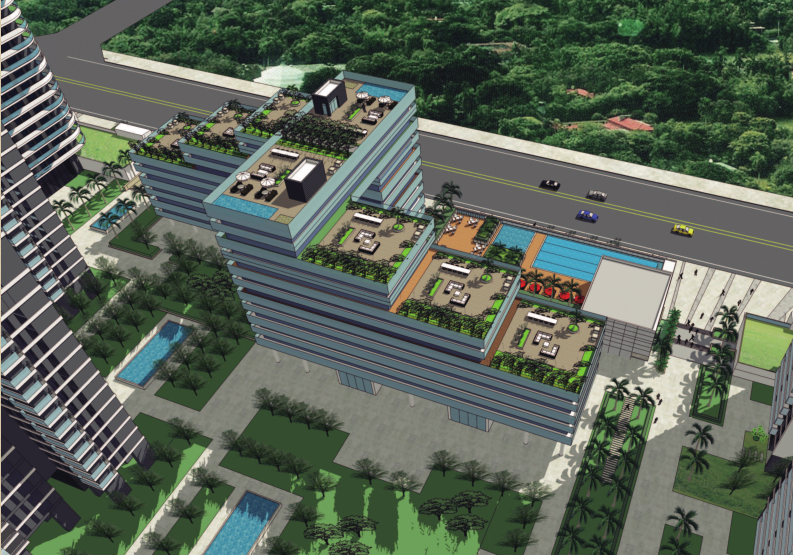 [广州]别致立面一梯一户高层住宅建筑设计方案文本（含S...cad施工图下载【ID:149775126】