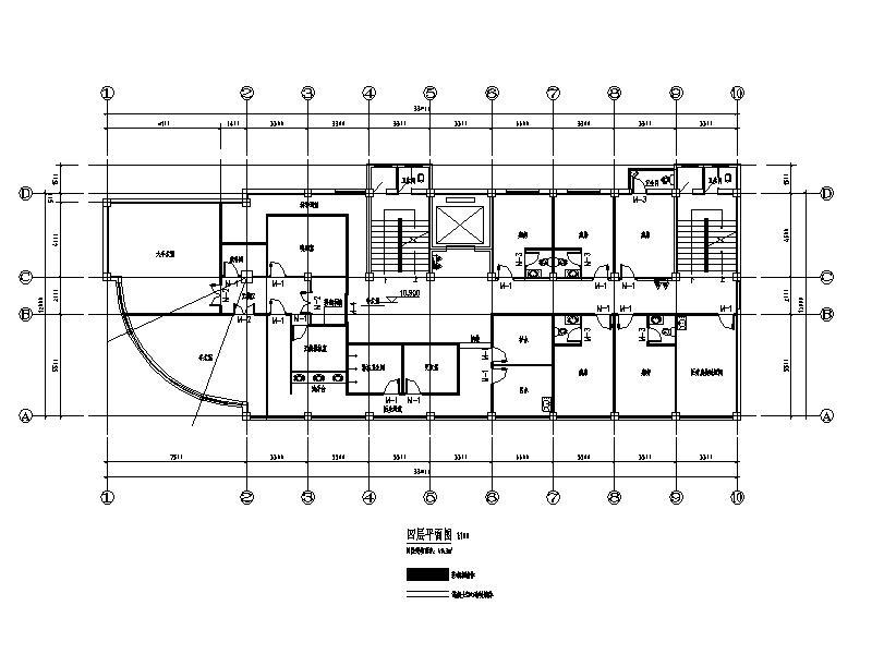 [宁夏]多层现代风格医院建筑方案图纸cad施工图下载【ID:151589137】