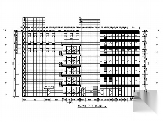 [山东]高层框架核心筒结构连廊式商业综合楼建筑施工图cad施工图下载【ID:167028158】