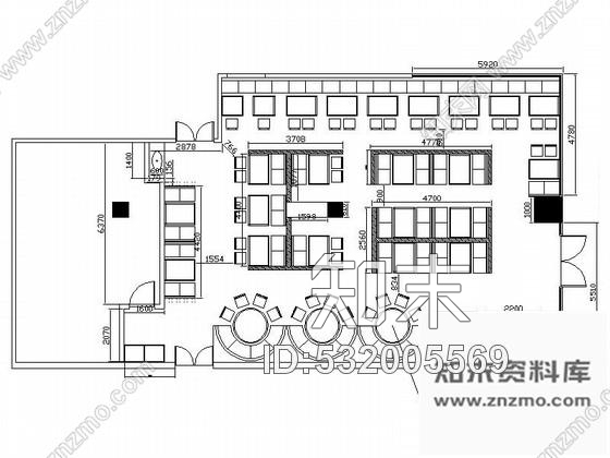 施工图济南温雅清新高档特色餐厅装修施工图含效果cad施工图下载【ID:532005569】