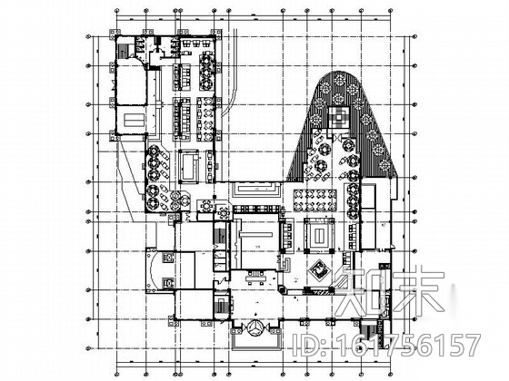[山东]某资源局高档西餐厅设计施工图施工图下载【ID:161756157】