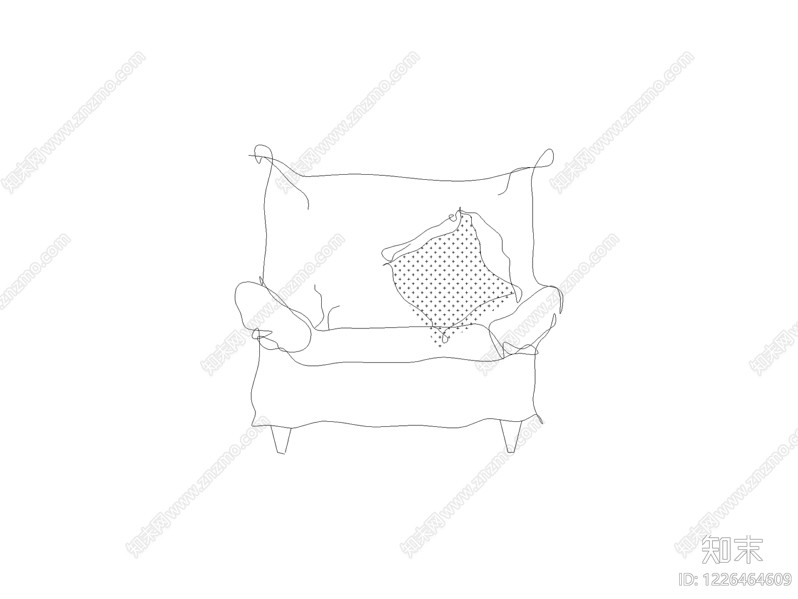 沙发cad施工图下载【ID:1226464609】