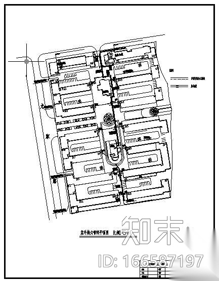 某住宅小区室外管网工程竣工图cad施工图下载【ID:166587197】