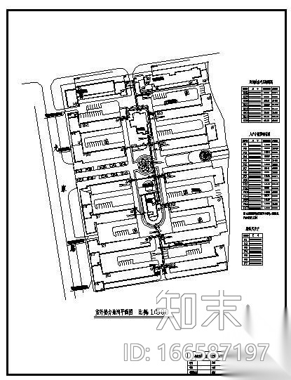 某住宅小区室外管网工程竣工图cad施工图下载【ID:166587197】