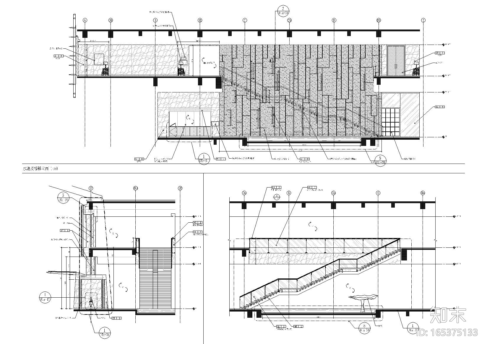 [北京]金融街丽嘉酒店全套室内装饰施工图cad施工图下载【ID:165375133】