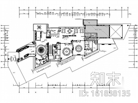 [杭州]高档中欧混搭会所装修图（含效果）cad施工图下载【ID:161838135】