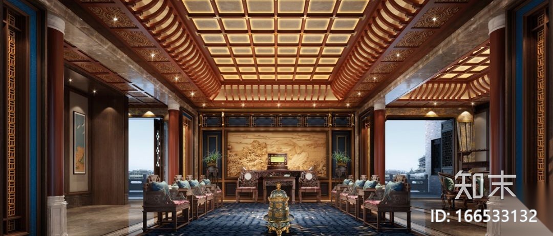 金螳螂-湖南省常德市大唐司马城：120000㎡文化旅游特色...cad施工图下载【ID:166533132】