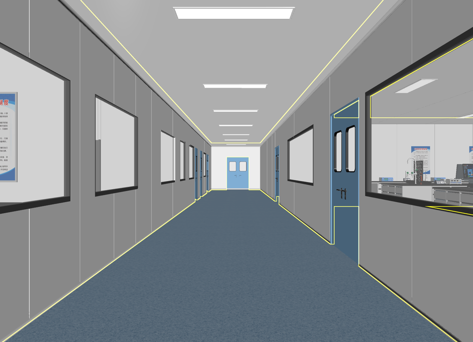 现代走廊3D模型下载【ID:1214630624】