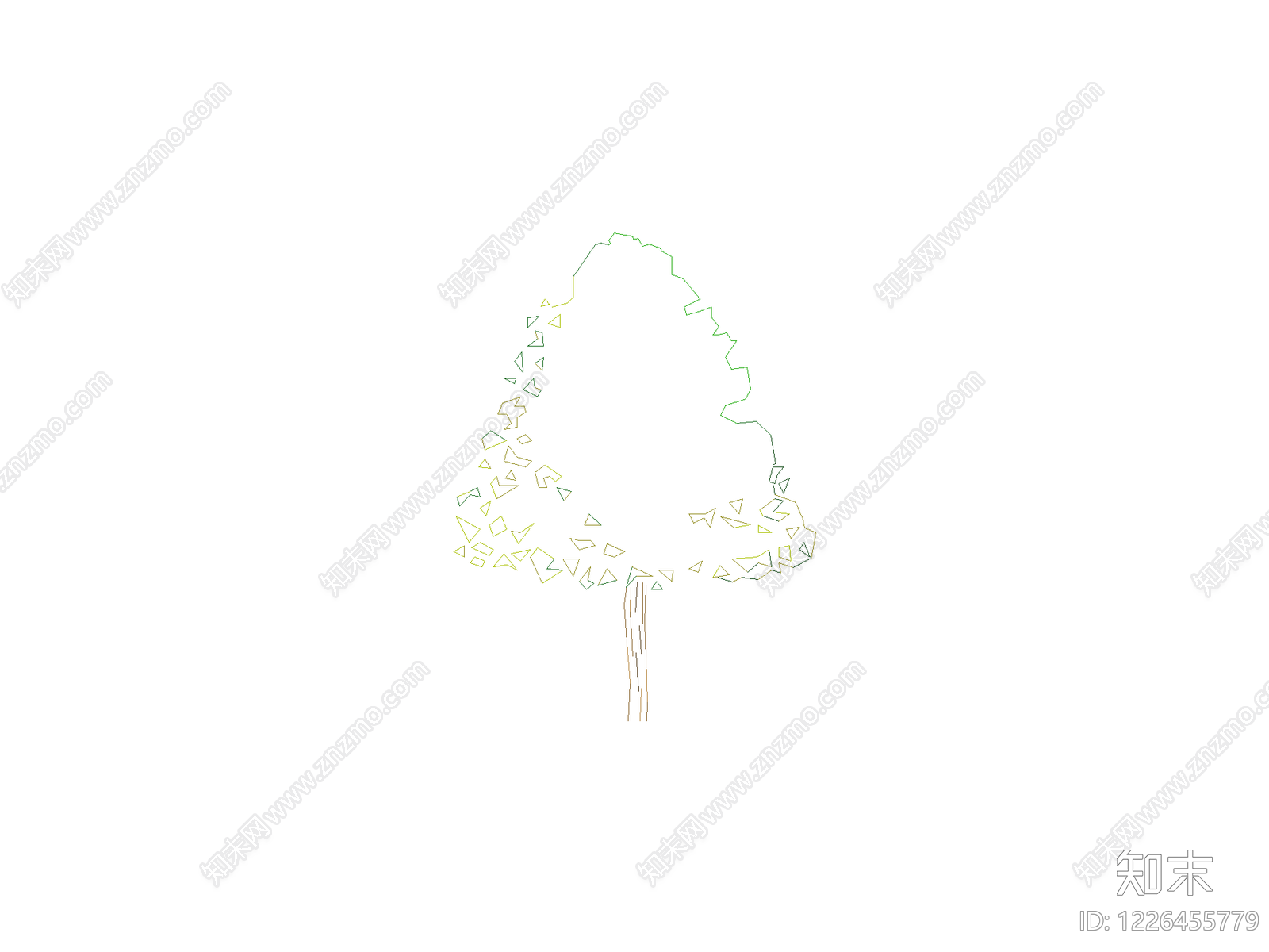 乔木种植CAD图纸