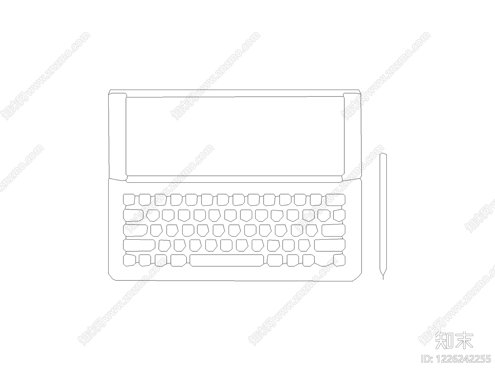 现代桌子CAD图纸