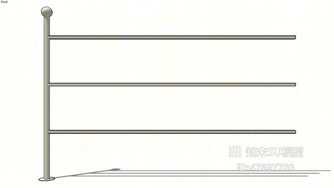 栏杆SU模型下载【ID:47697703】