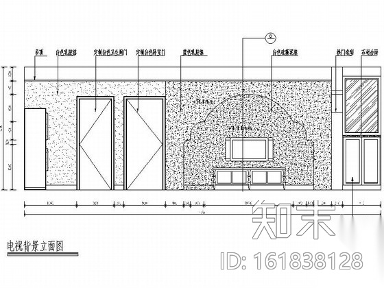 清新地中海风格两居室CAD装修图（含效果）cad施工图下载【ID:161838128】