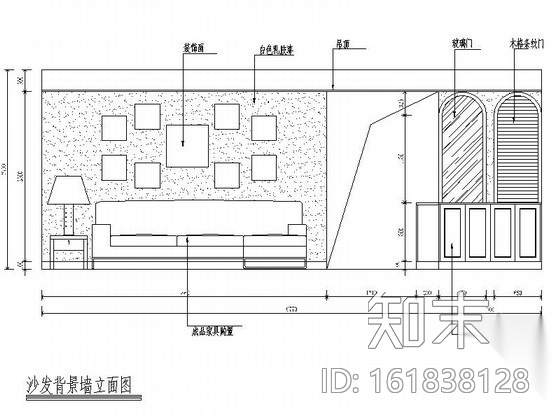 清新地中海风格两居室CAD装修图（含效果）cad施工图下载【ID:161838128】