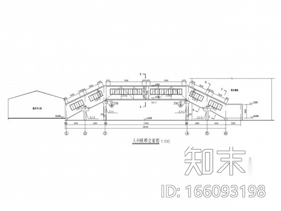 煤业公司人行栈桥钢桁架结构施工图施工图下载【ID:166093198】