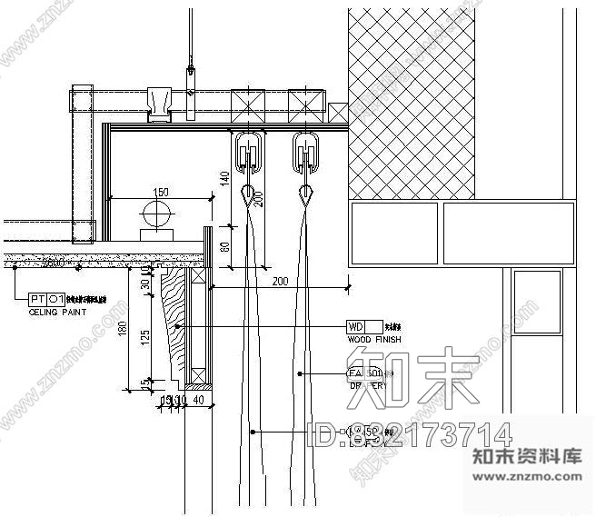 图块/节点窗帘盒大样(含灯带)施工图下载【ID:832173714】