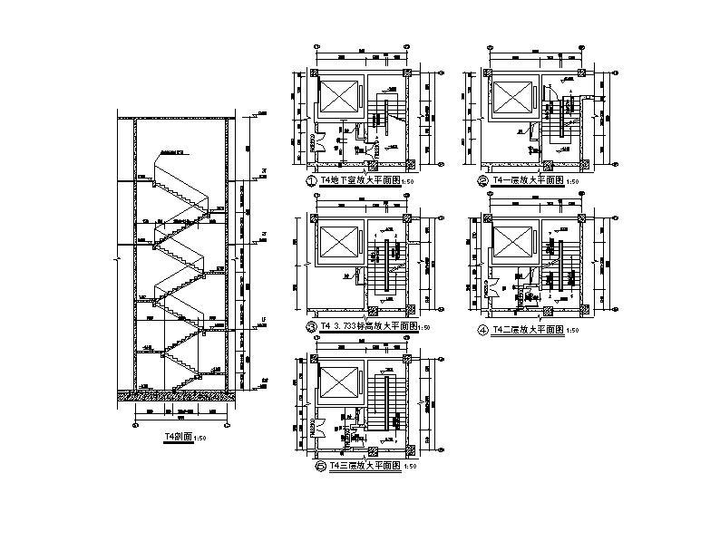 [福建]高层框架结构塔式酒店建筑施工图cad施工图下载【ID:151528146】