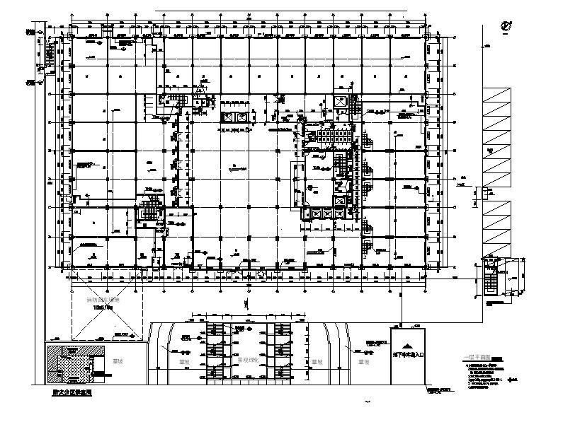 [福建]高层框架结构塔式酒店建筑施工图cad施工图下载【ID:151528146】