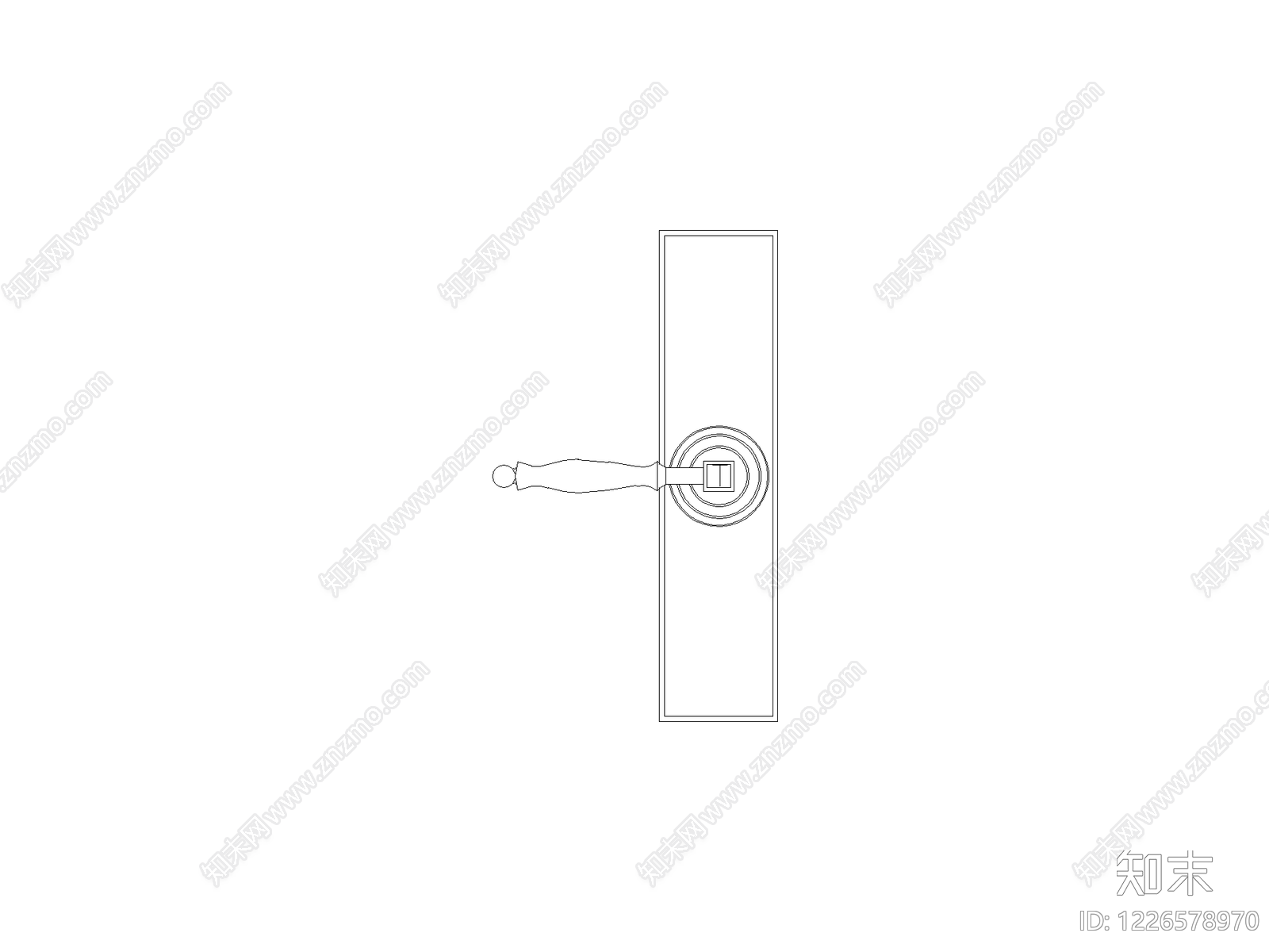 现代门CAD图纸