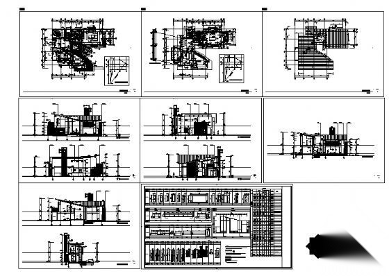 某二层别墅建筑设计方案cad施工图下载【ID:149923194】
