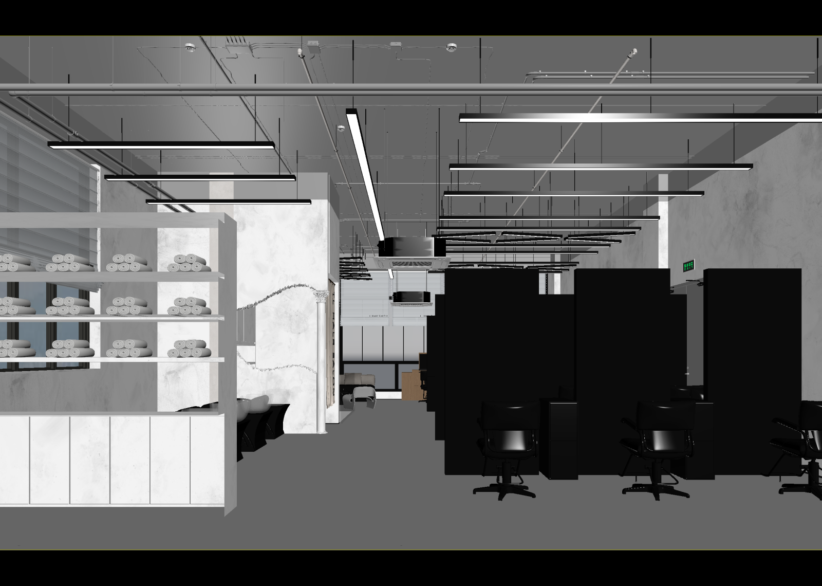 现代办公大厅3D模型下载【ID:1214390118】