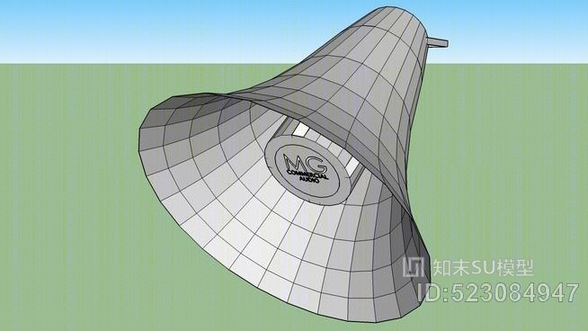 在扩散器的喇叭声喇叭扬声器SU模型下载【ID:523084947】