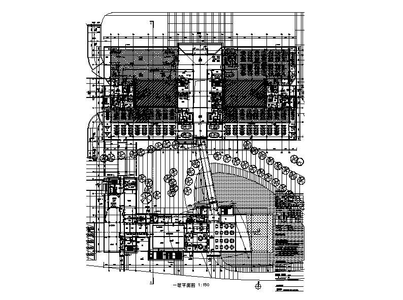 [安徽]五层知名金融中心框架结构办公楼建筑施工图施工图下载【ID:149958104】