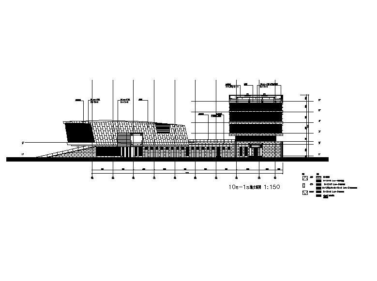 [安徽]五层知名金融中心框架结构办公楼建筑施工图施工图下载【ID:149958104】