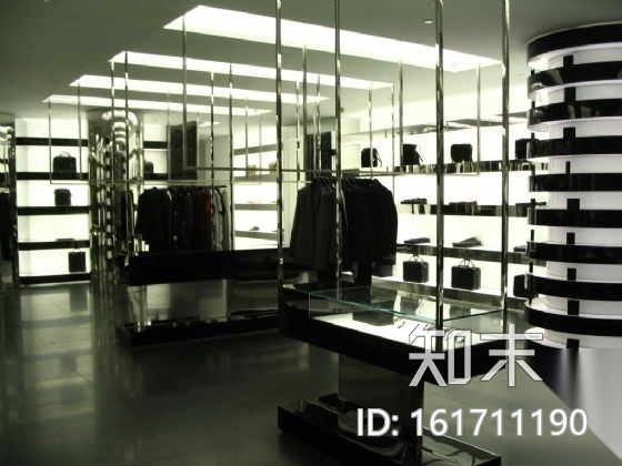 [上海]Dior男装专卖店施工图（含实景）施工图下载【ID:161711190】