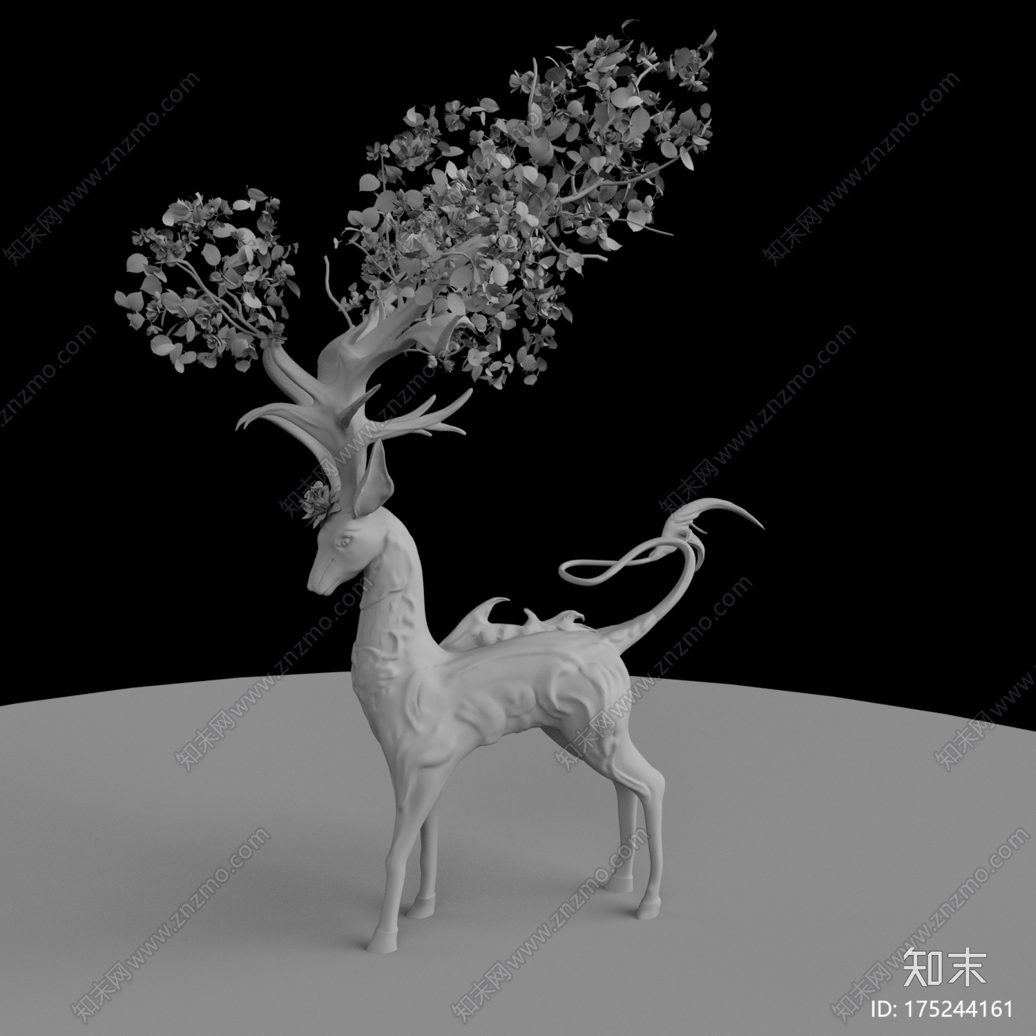 花角鹿CG模型下载【ID:175244161】