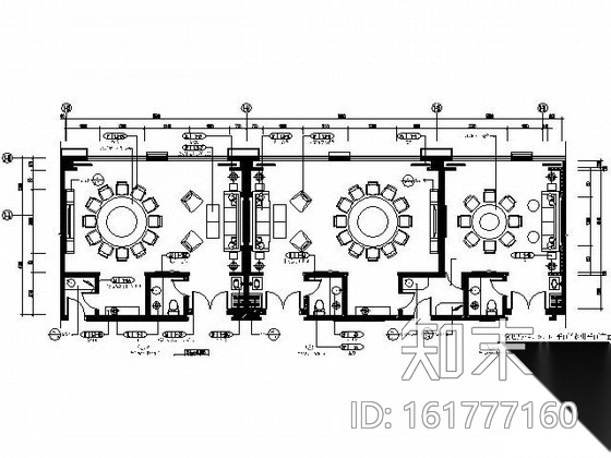 [成都]五星酒店中餐包房施工图施工图下载【ID:161777160】