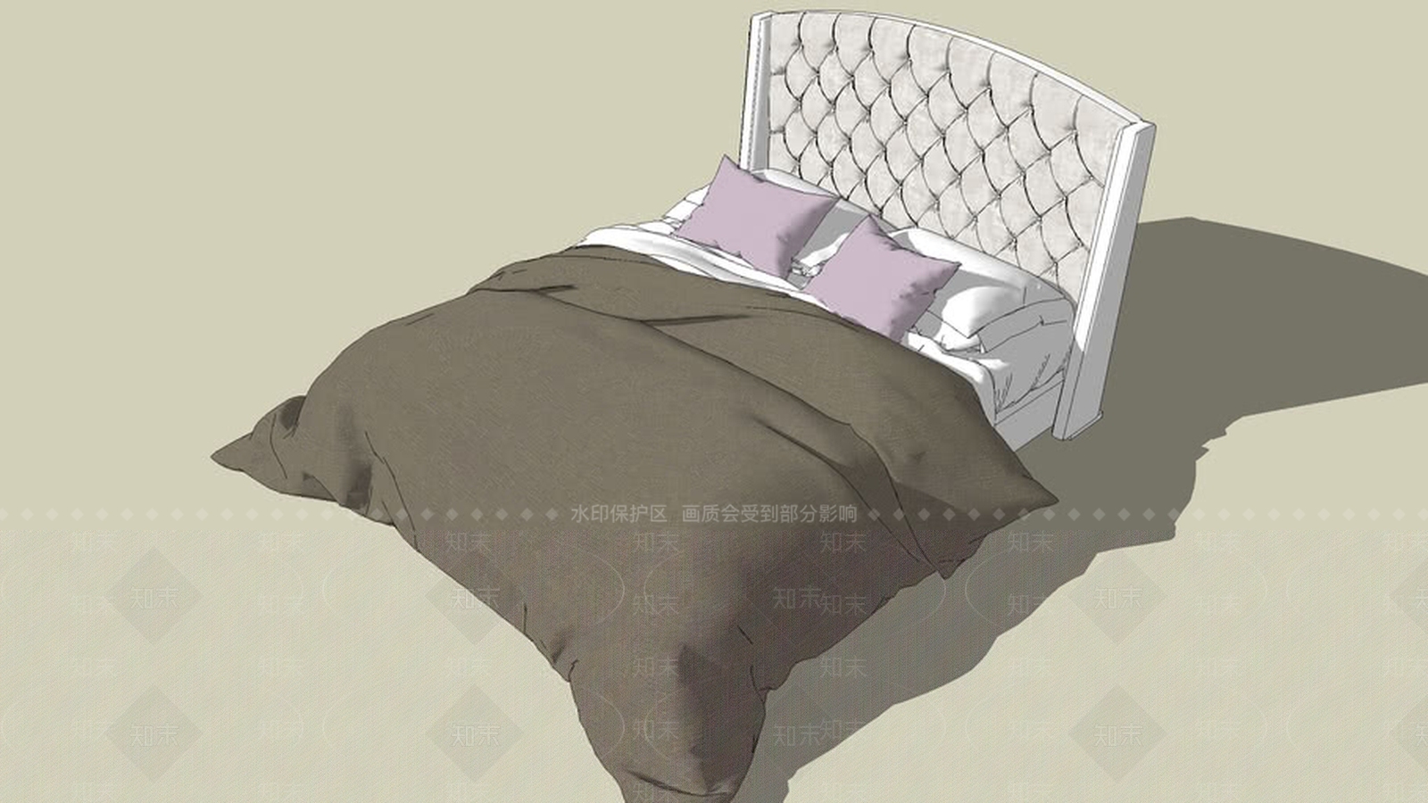 bed床SU模型下载【ID:1162485525】