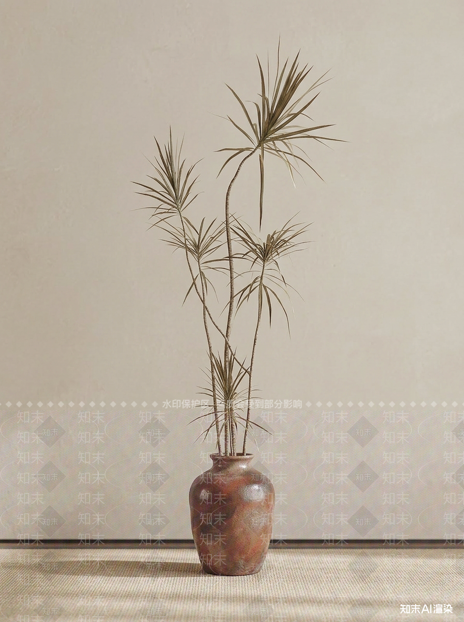 造型绿植盆栽3D模型下载【ID:1227264487】