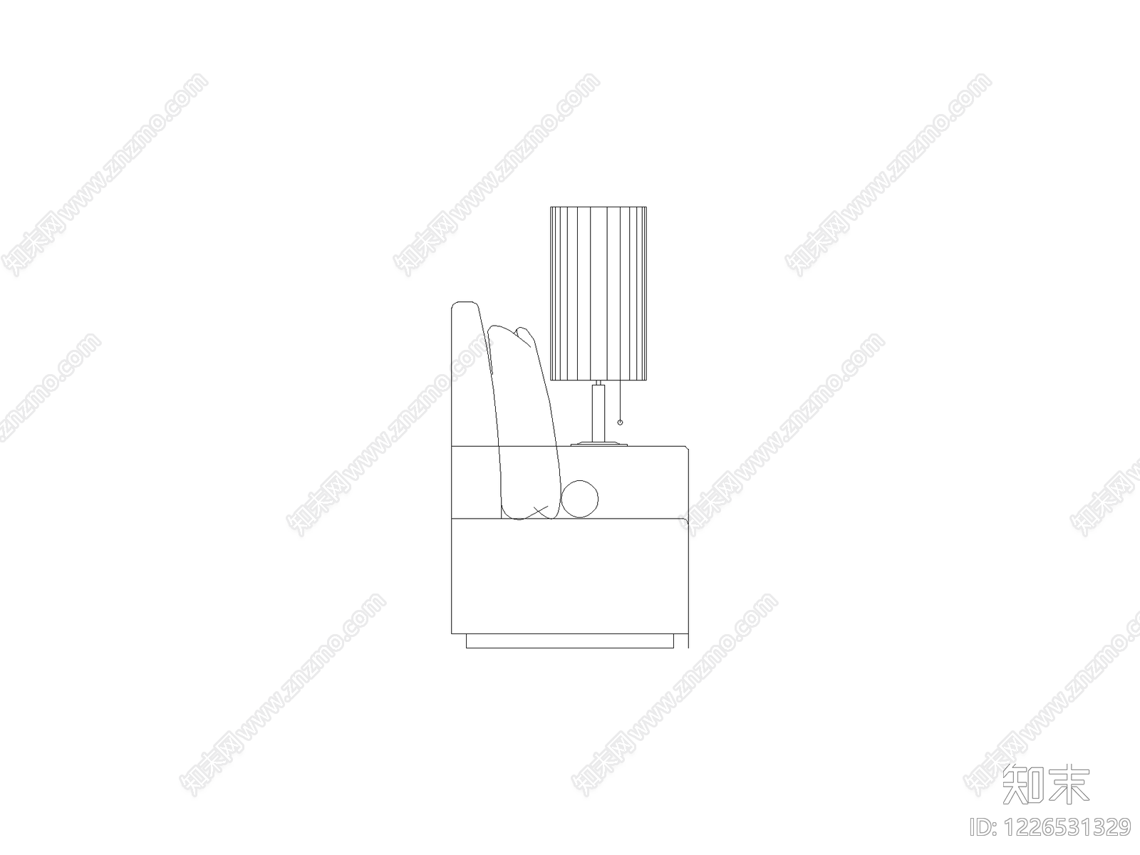 现代沙发CAD图纸